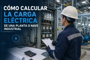 Ilustración para calcular la carga eléctrica en plantas o naves industriales