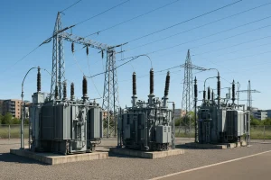 Subestación eléctrica instalada en un desarrollo inmobiliario para suministro energético seguro y eficiente
